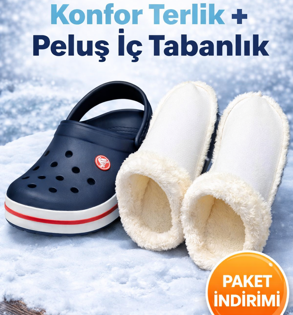 Kış Paketi l Konfor Terlik + İç Tabanlık