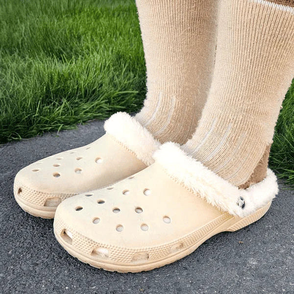 PelushkaTR™ Crocs Uyumlu Peluş Kışlık İç Tabanlık